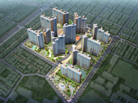 반도건설이 다음달 분양하는 서대구역 반도유보라 센텀 조감도.<반도건설 제공>